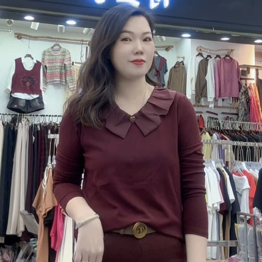 （芬芬家）新款时尚修身气质显瘦重工设计感上衣5926