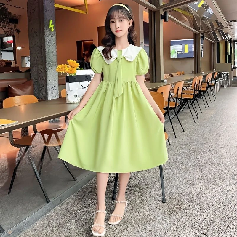 【新品】女童连衣裙2025夏季新款儿童裙子长裙小女孩甜欲风裙子