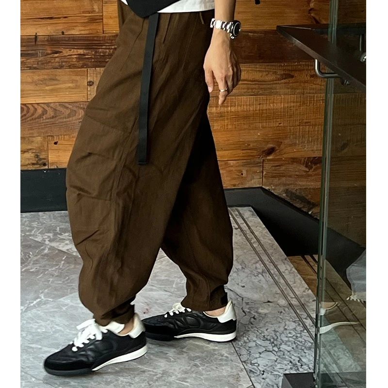 吕小布定制私服~罗汉果色休闲工装裤休闲裤0215