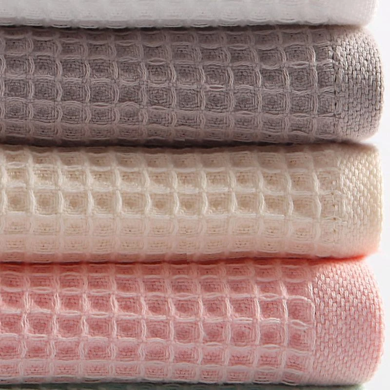 【福利】全棉华夫格蜂窝状毛巾柔软吸水棉柔成人