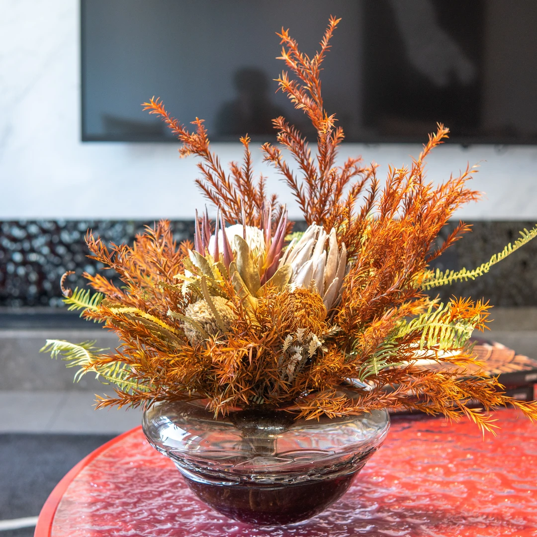 「知江晚」餐桌斗柜岛台客厅轻奢风帝王干花永生花家居摆件