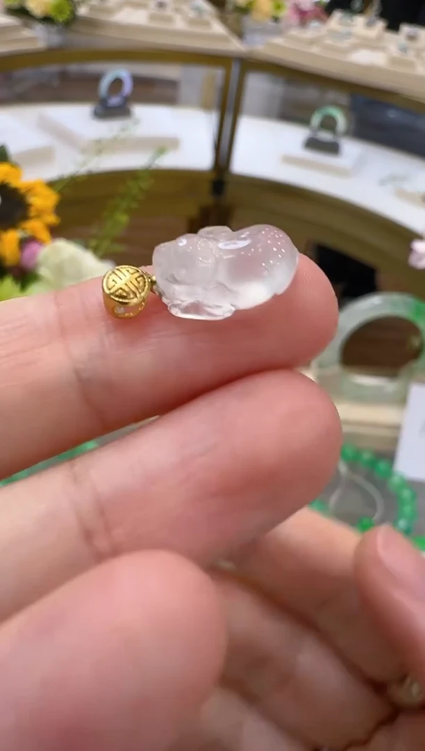 【闪购商品】翡翠吊坠(不含链)18K金镶嵌多样性团购发一件