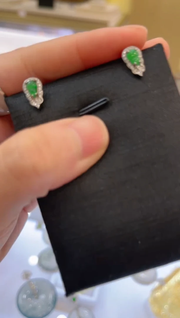 【闪购商品】翡翠耳饰银S925镶嵌多样性团购发一件