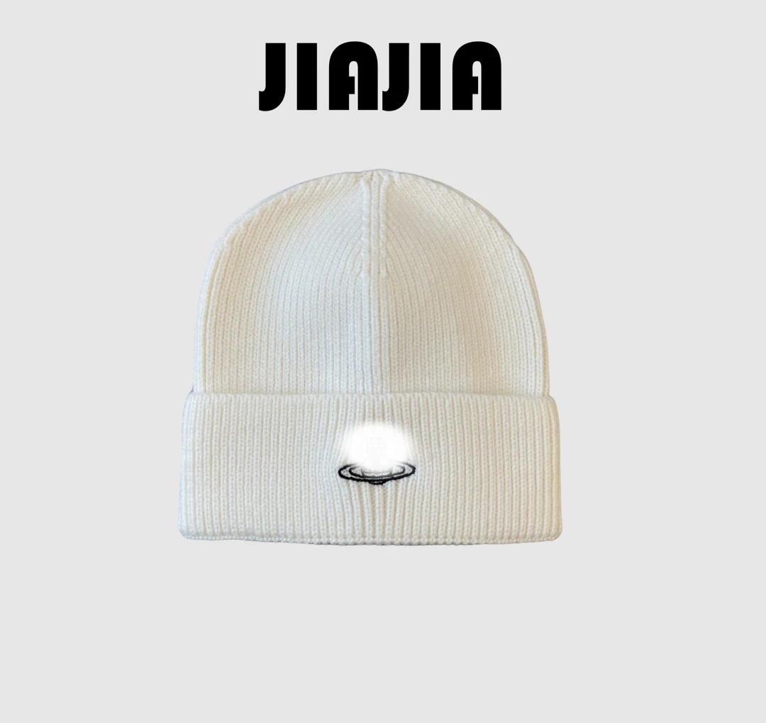 JIAJIA【土星家】刺绣标针织秋冬线帽冷帽