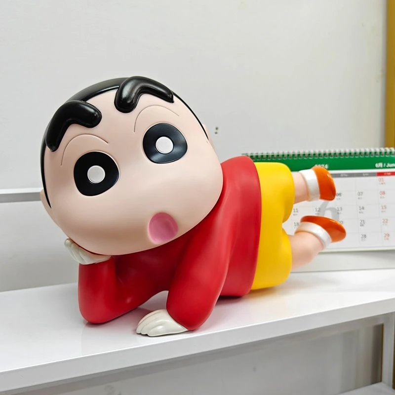 蜡笔小新新款大号躺姿摆件新之助手办家居装饰品公仔网红动漫野原