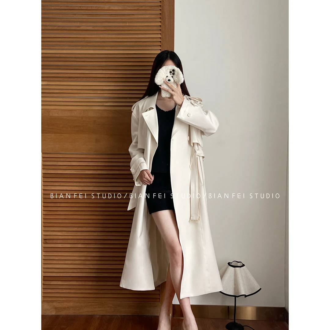 【奶油慕斯】设计师款赵露思同款高级感气质风衣外套女春秋冬中长款