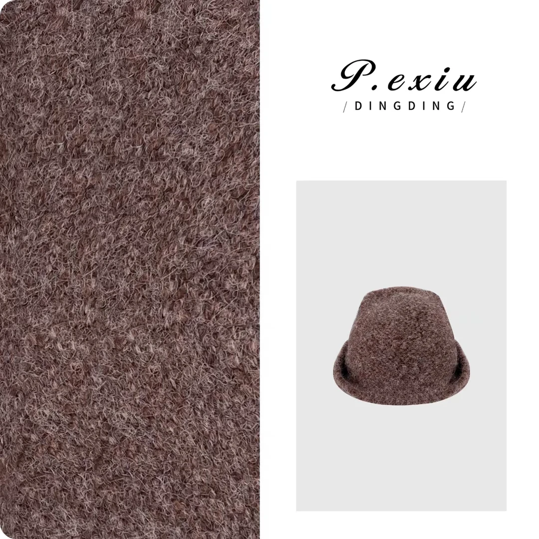 秋冬卷边小礼帽氛围感百搭毛呢渔夫帽 CF2918