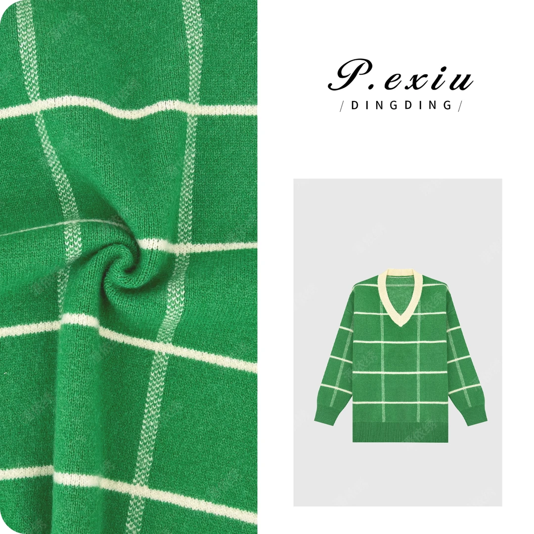 PanYiXiu/潘依绣冬日氛围感软糯加厚V领针织长袖毛衣L2072