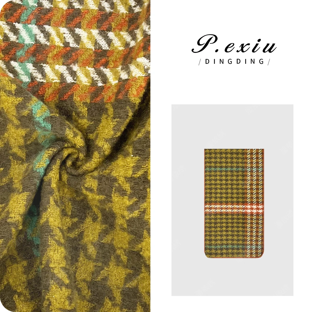 秋冬氛围感韩系撞色格纹围巾围脖 WC0093