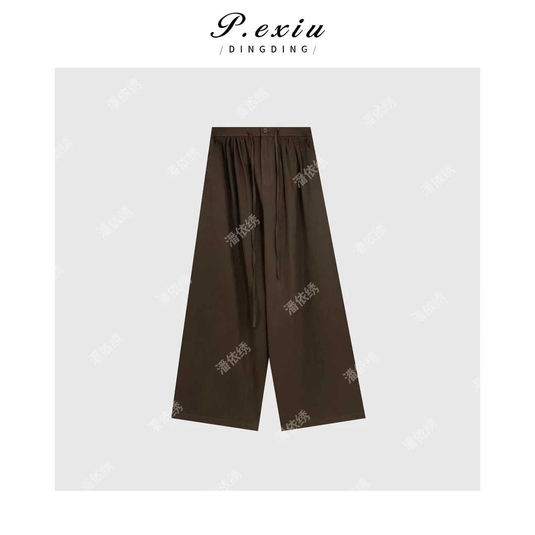 美拉德穿搭抽绳阔腿裤 Q67040