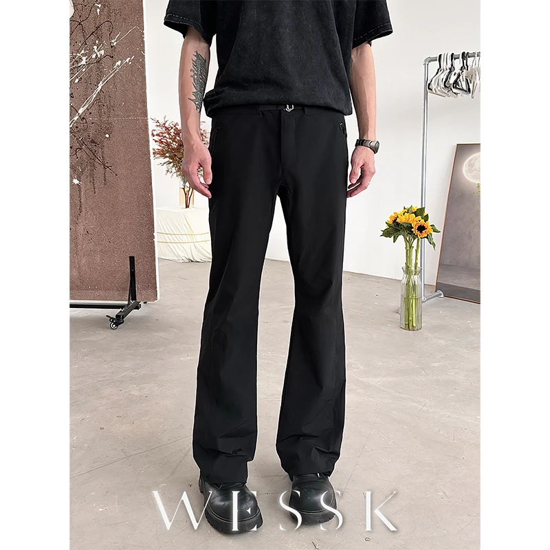 WESSK三防Teflon冰感户外防水UPF50+防晒拉链微喇机能休闲裤男女