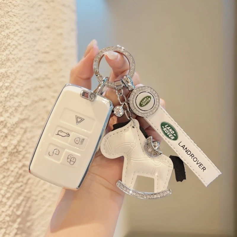 适用路虎钥匙套揽胜极光星脉卫士发现4神行5全包钥匙软壳包女