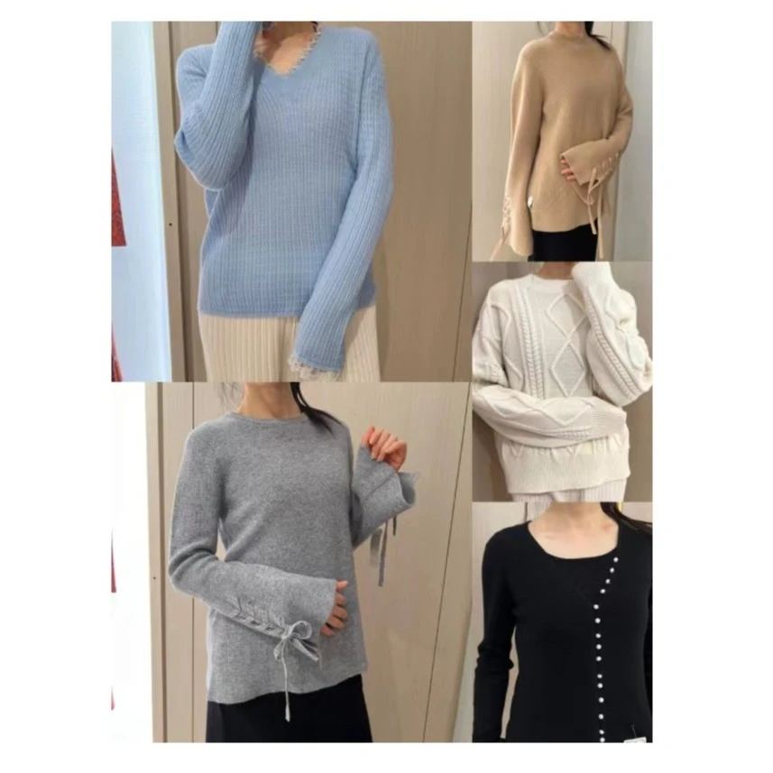 【1号-品牌厂家】孤品羊毛羊绒捡漏百搭时尚秋冬针织打底衫女