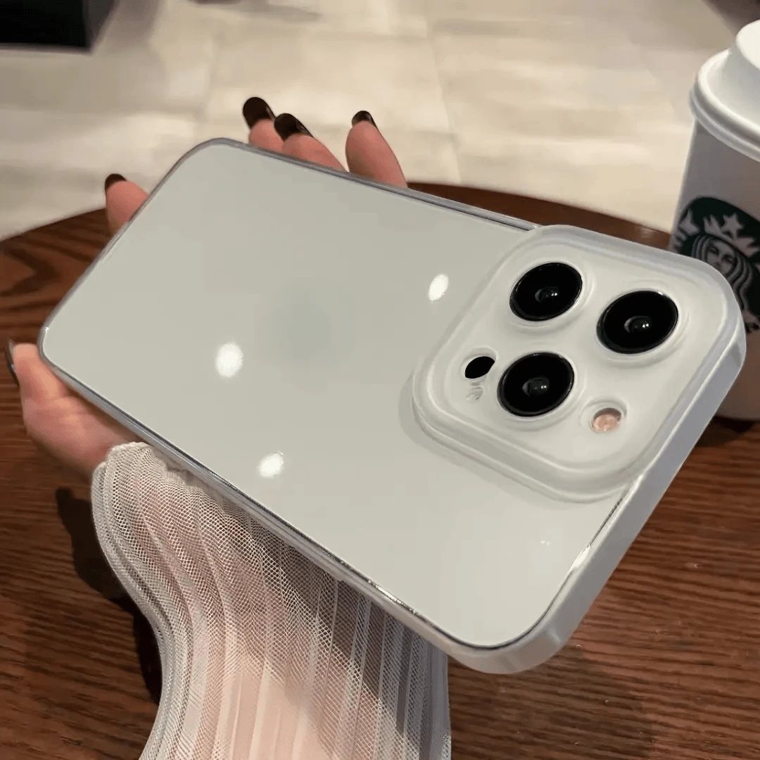 磨砂镜头框透明适用于苹果15手机壳iPhone13高级14Promax套12情侣