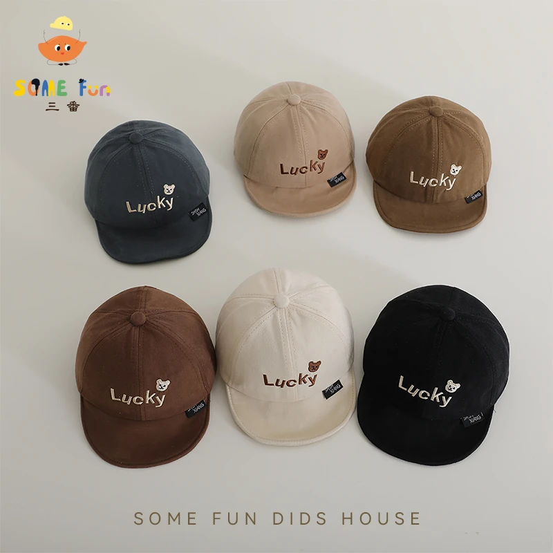 儿童帽子春秋款时尚软檐鸭舌帽婴幼儿宝宝遮阳帽男女童韩版棒球帽