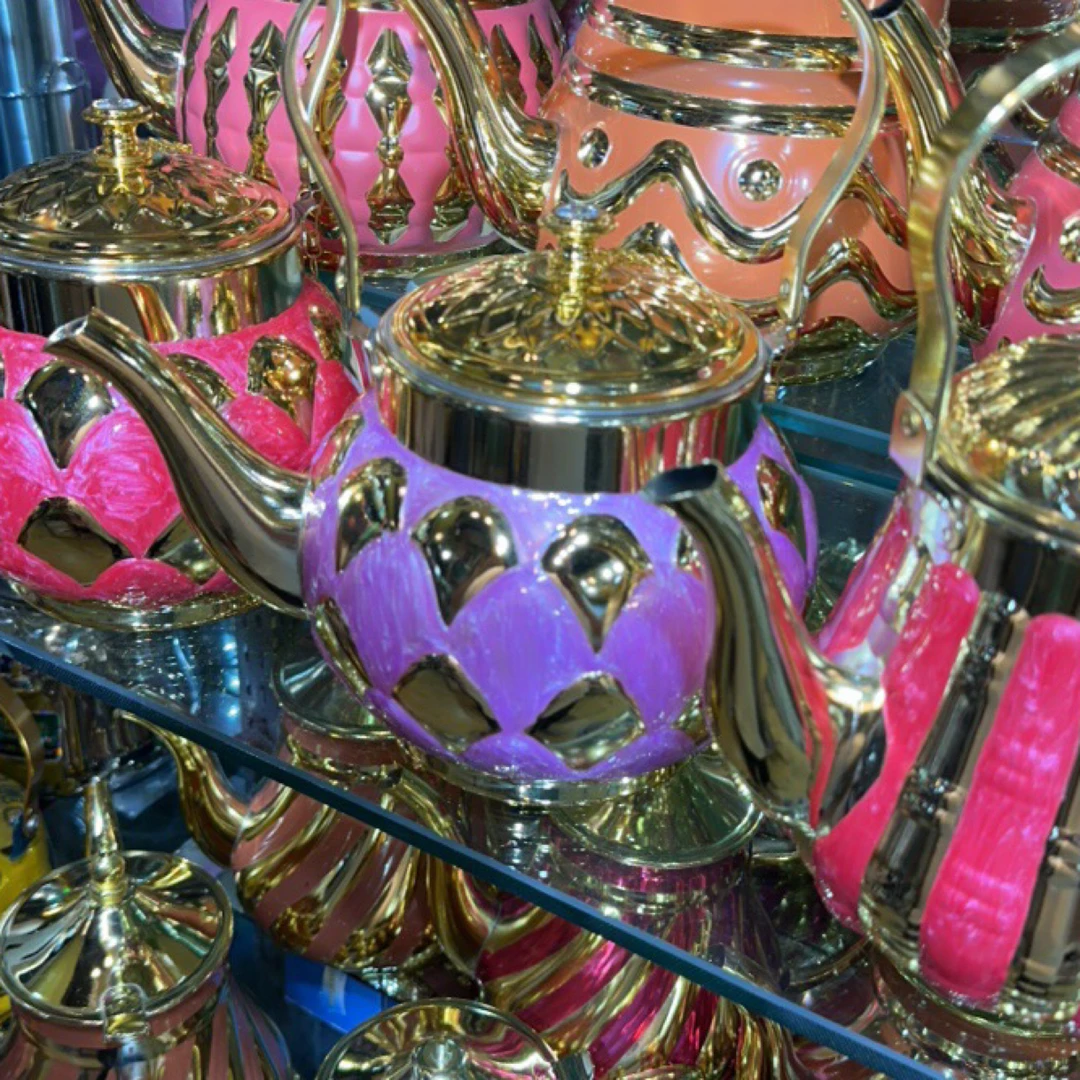 高档家用水壶彩色酒壶耐热滤网旋转加厚大号欧式轻奢