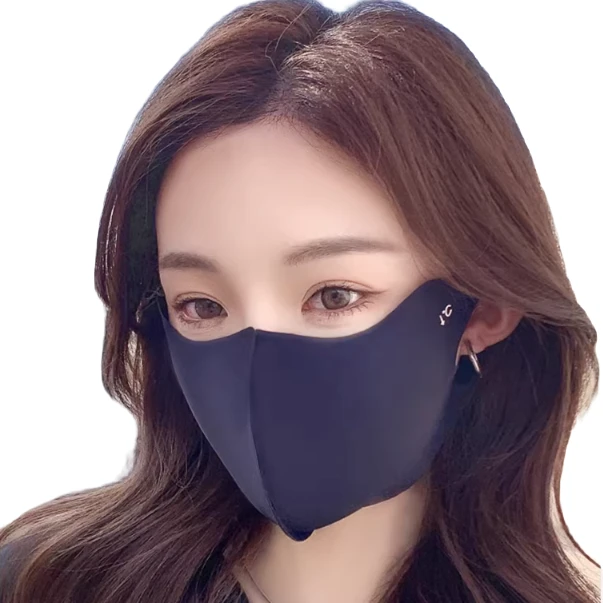 防晒面罩女防紫外线冰丝面罩高颜值全脸遮阳护眼角夏季薄透气