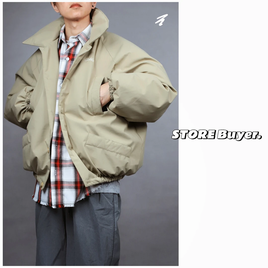 Cc 买手店定制款棉被一样的大轮廓型棉夹克单排扣MY18