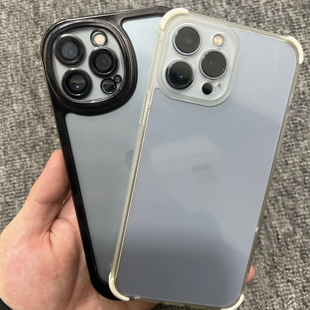 全新未使用  苹果全型号手机壳（8种颜色随机发）全包防摔手机壳