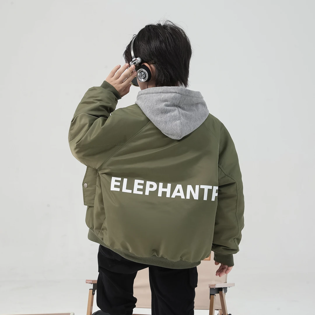 童装男童休闲棉服儿童百搭棉袄冬装保暖2023冬天时尚新品中大童潮