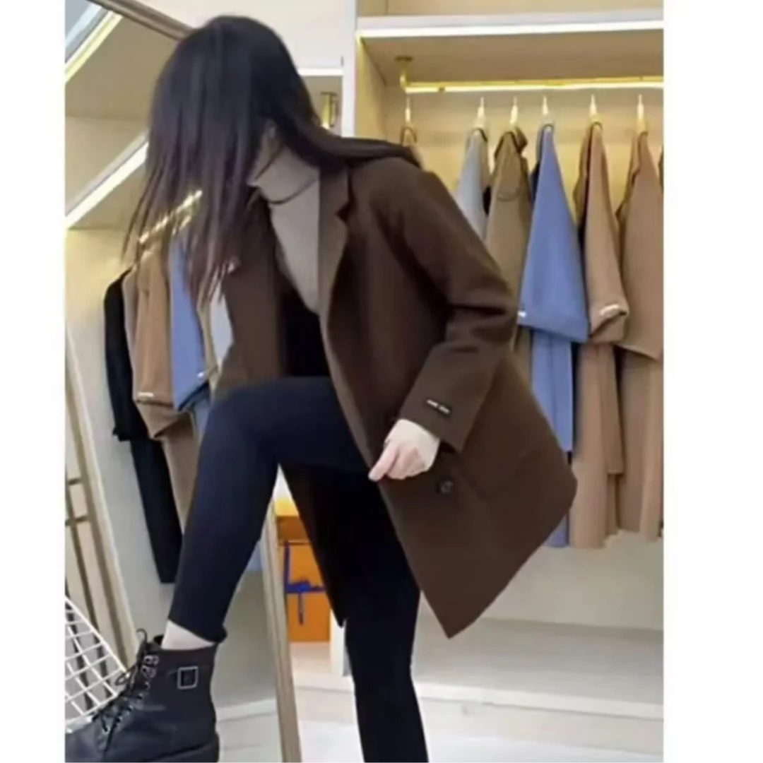 2233大衣显瘦气质网红短款时尚休闲百搭秋冬显瘦气质网红短款