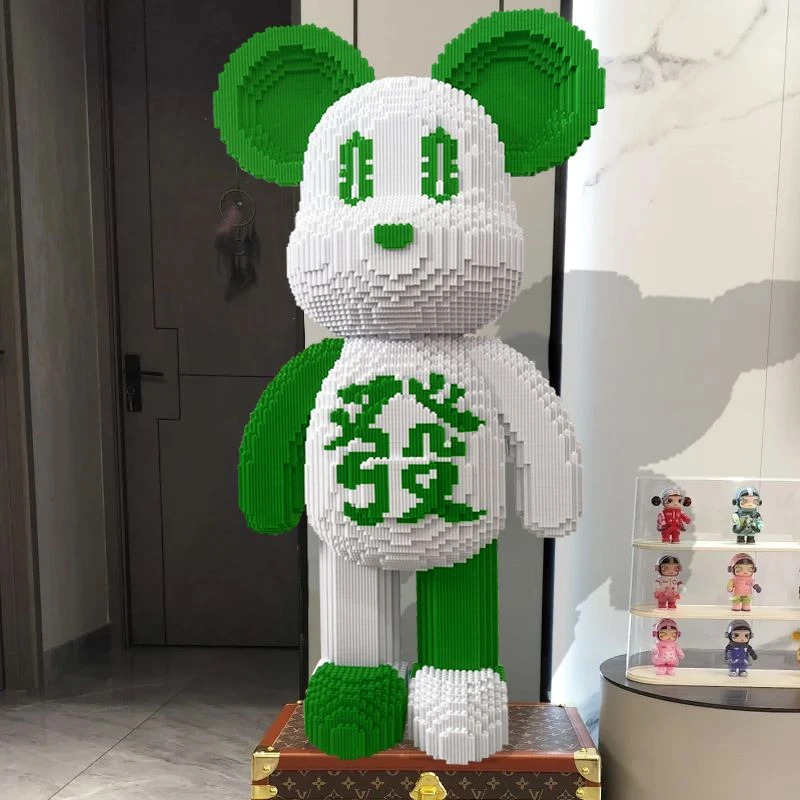 82cm网红巨大号拼装益智玩具客厅摆件生日礼物积木拼装成人高难度