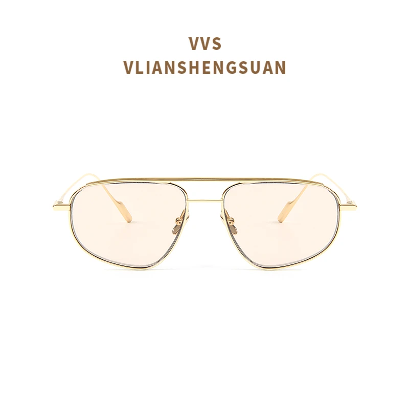 VVS眼镜墨镜太阳镜钛金属全框浅色时尚潮流网红推荐款RAFFLES