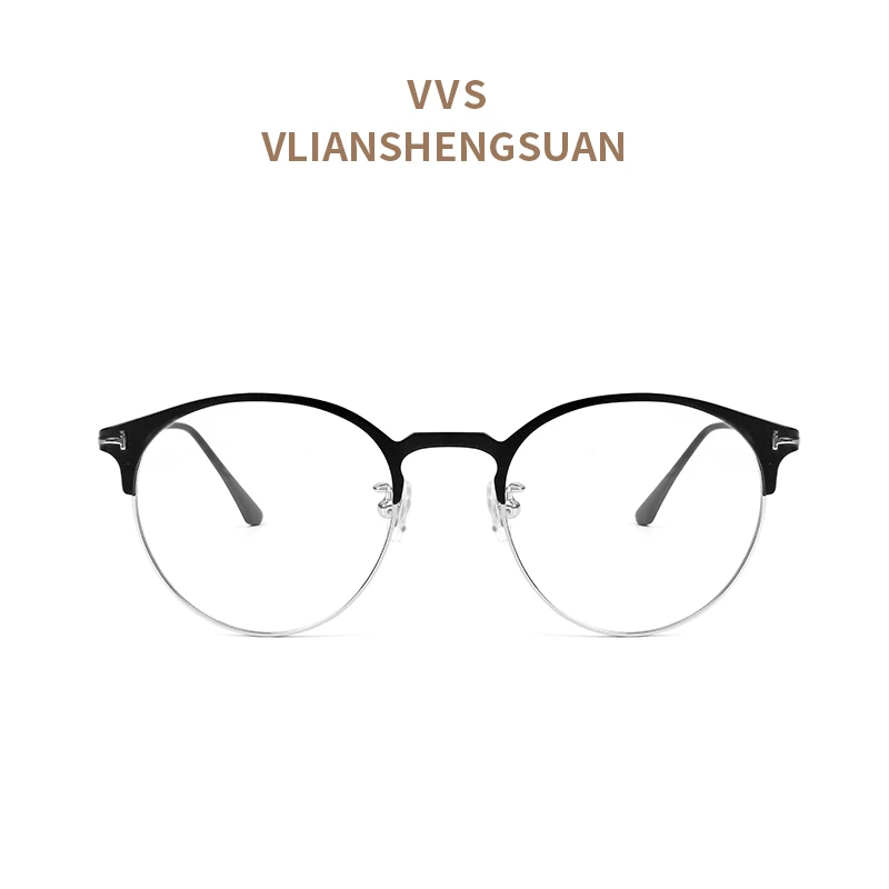 【佳佳宠粉】VVS眼镜镜框防蓝光近视时尚圆框简约中性款潮流5548
