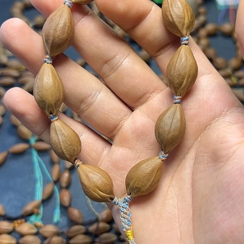 橄榄核核雕六***铁核1.45 x2.4