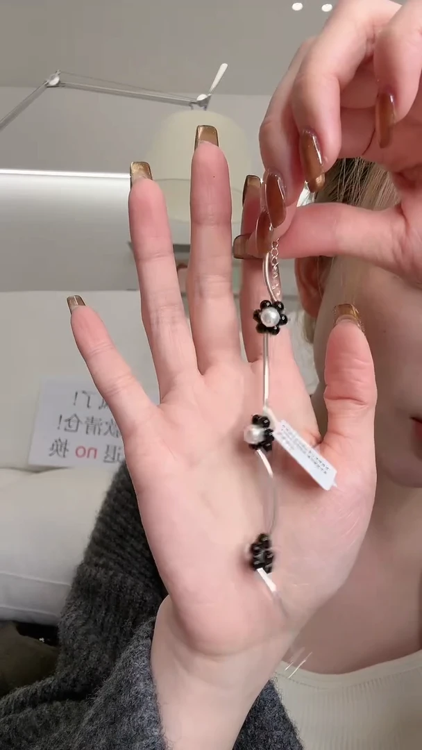 【闪购商品】淡水珍珠手链银S925镶嵌no退no换