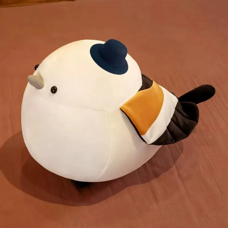 超软小鸟玩具山雀肥啾毛绒公仔长尾可爱肥鸟玩偶抱枕女生睡觉娃娃