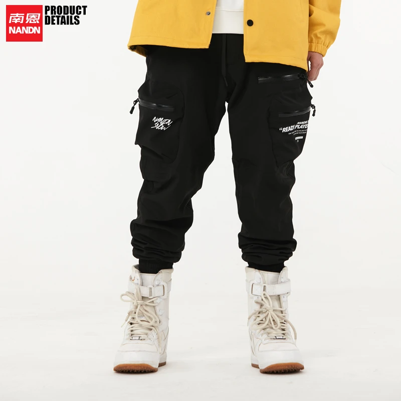 南恩新品单板束腿滑雪裤显瘦防水保暖加厚机能雪裤男女韩版收腿裤