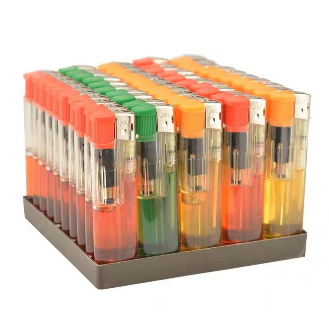 明火一次性打火机电子打火机批发透明普通款便宜打火机耐用家用