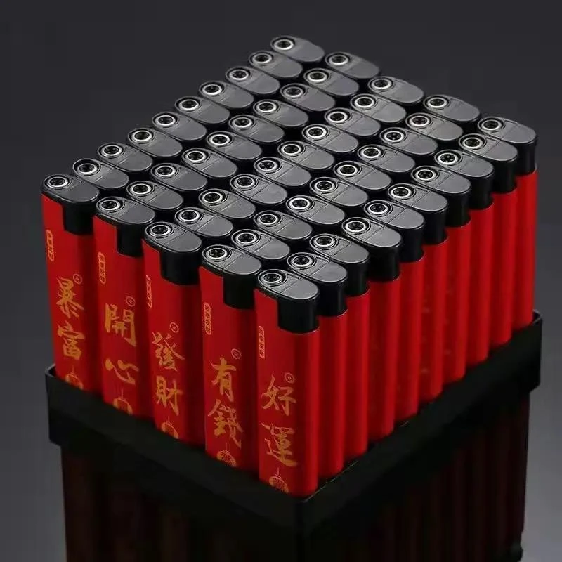 破损包赔】一次性防风打火机家用便利店超市打火机加厚防爆点火器