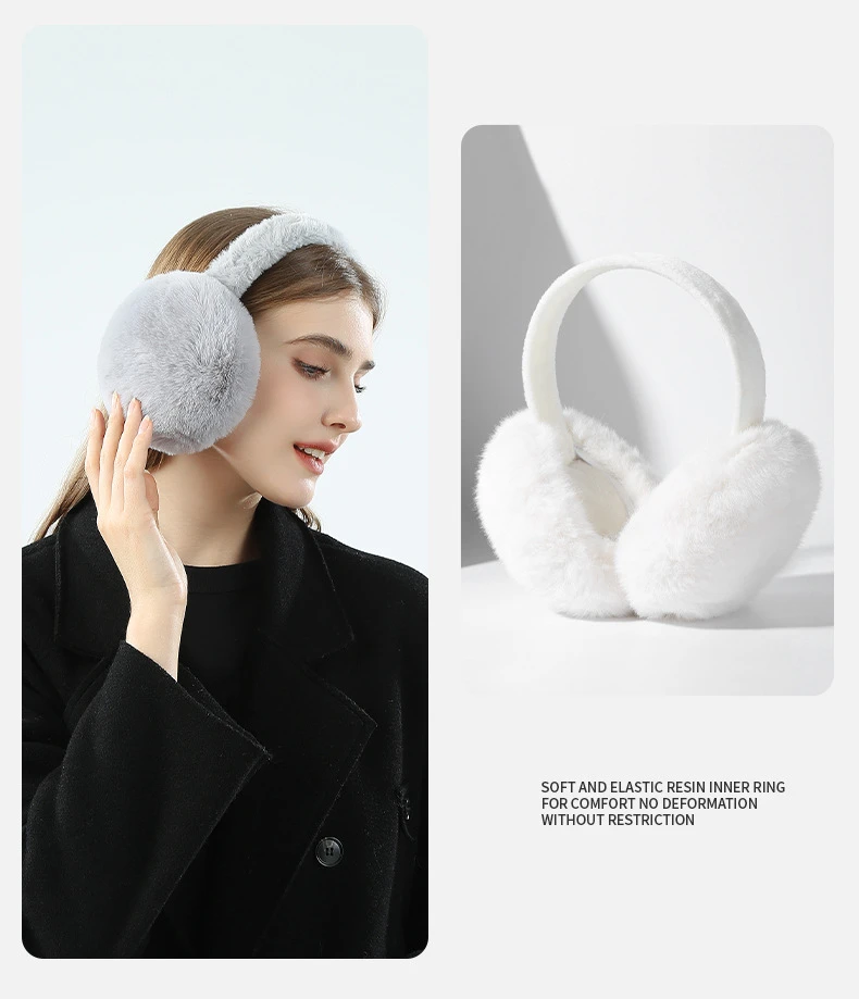 保暖耳包防寒耳帽加厚护耳朵神器可折叠耳暖高颜值耳罩冬毛绒冬季
