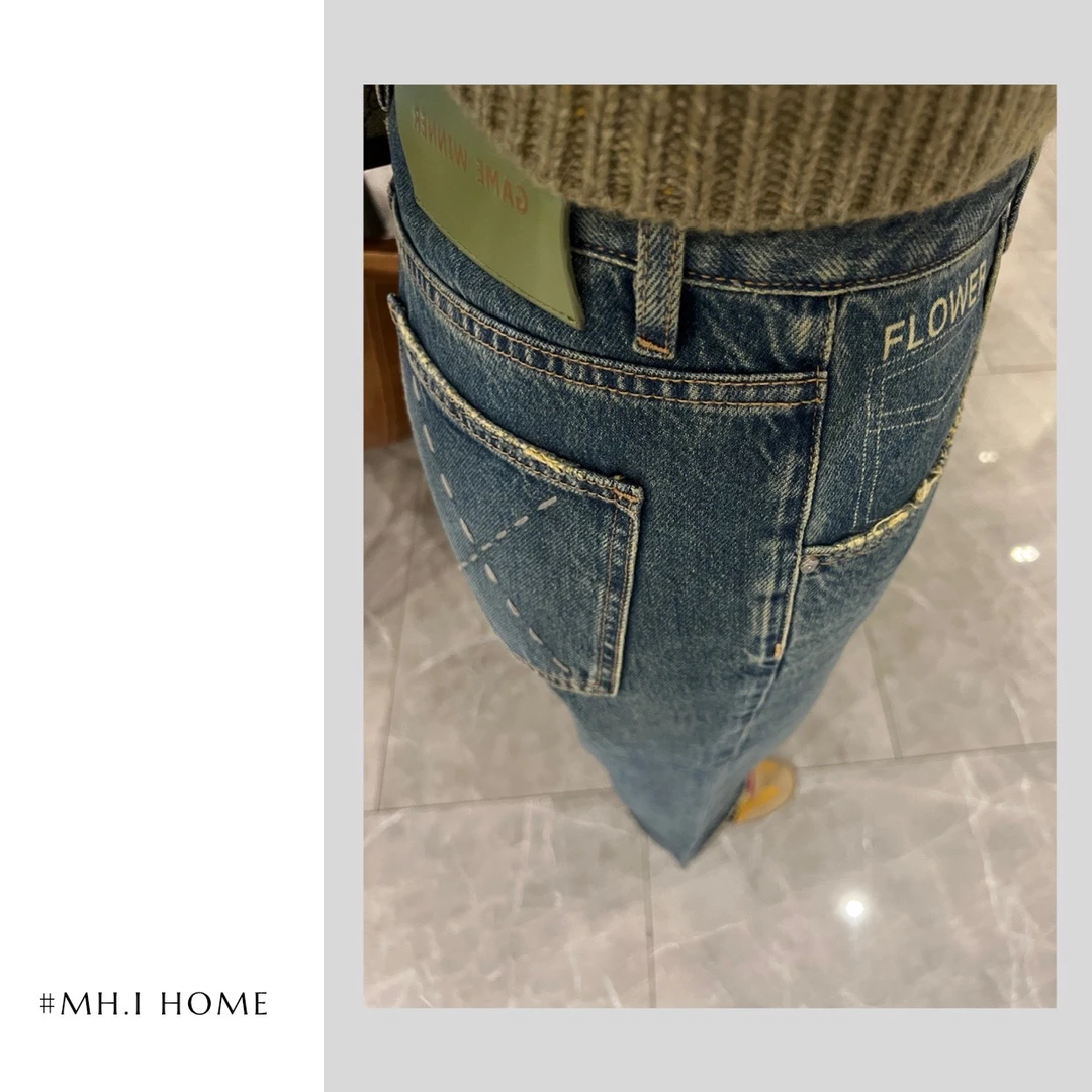 #MH.I HOME【花家flower】须须边马吉拉阔腿裤85276清仓NO退NO换