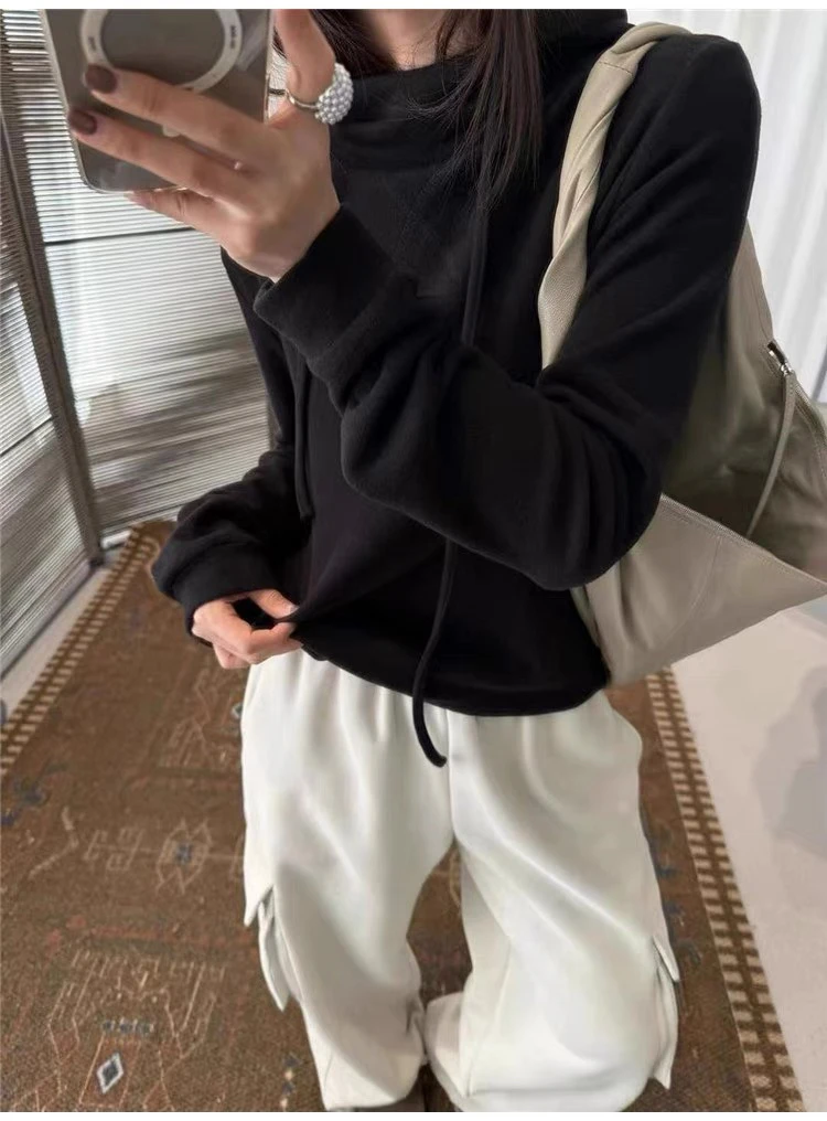 【云云精选】3066 冬季双面德绒连帽上衣