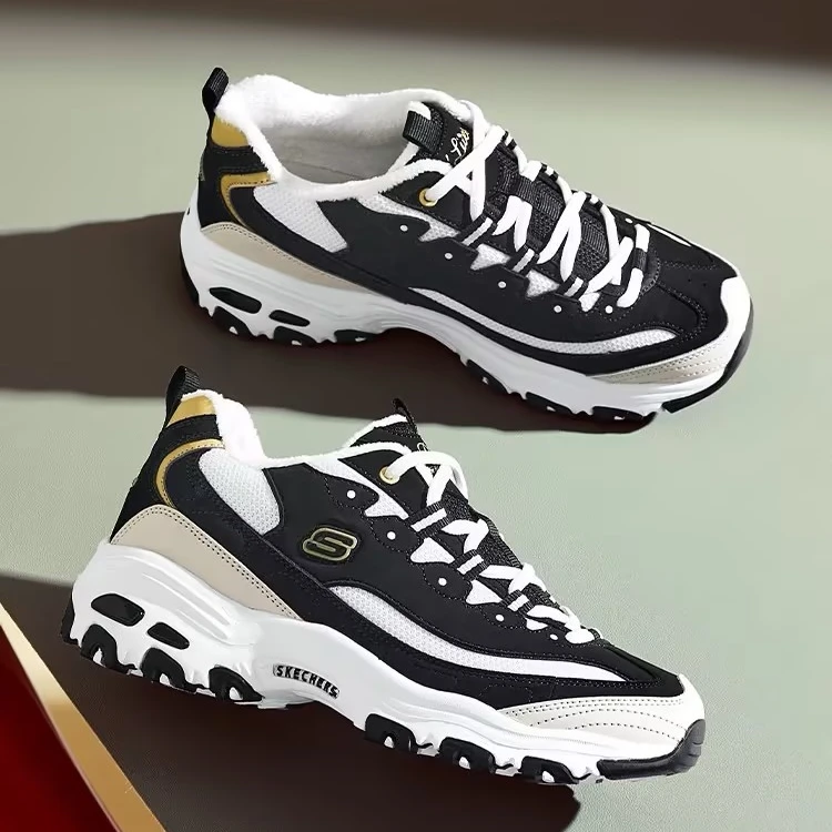 SKECHERS/斯凯奇女熊猫鞋经典复古轻质加绒潮鞋休闲运动鞋896268