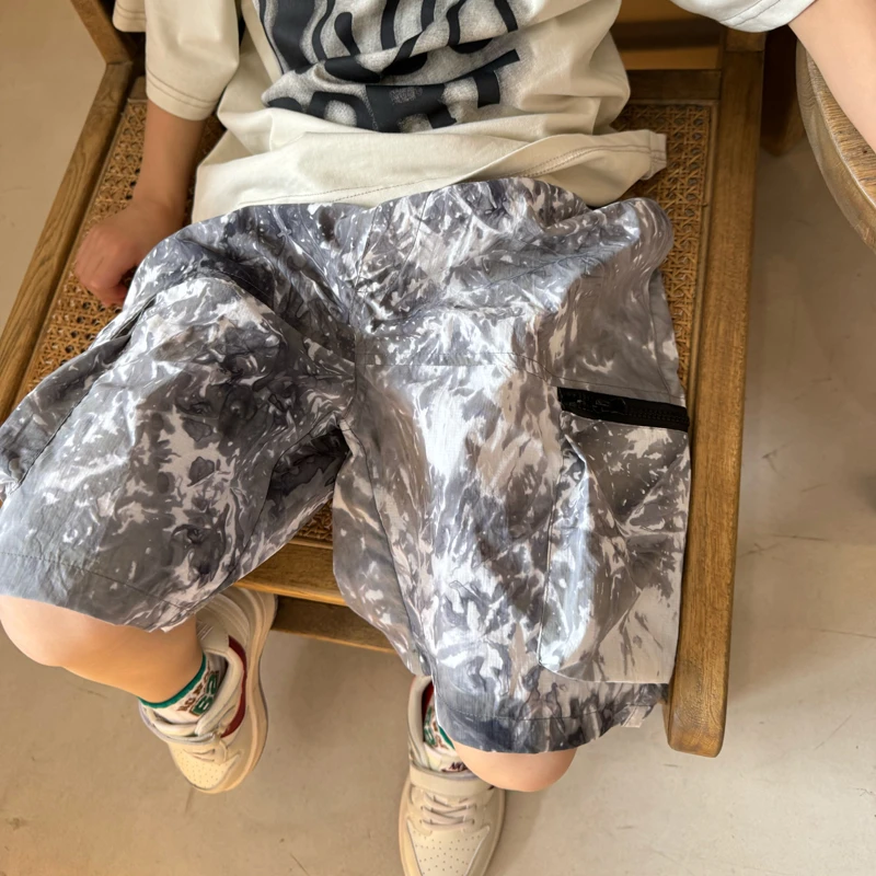 vilimama2024夏季男女童迷彩速干工装裤54083