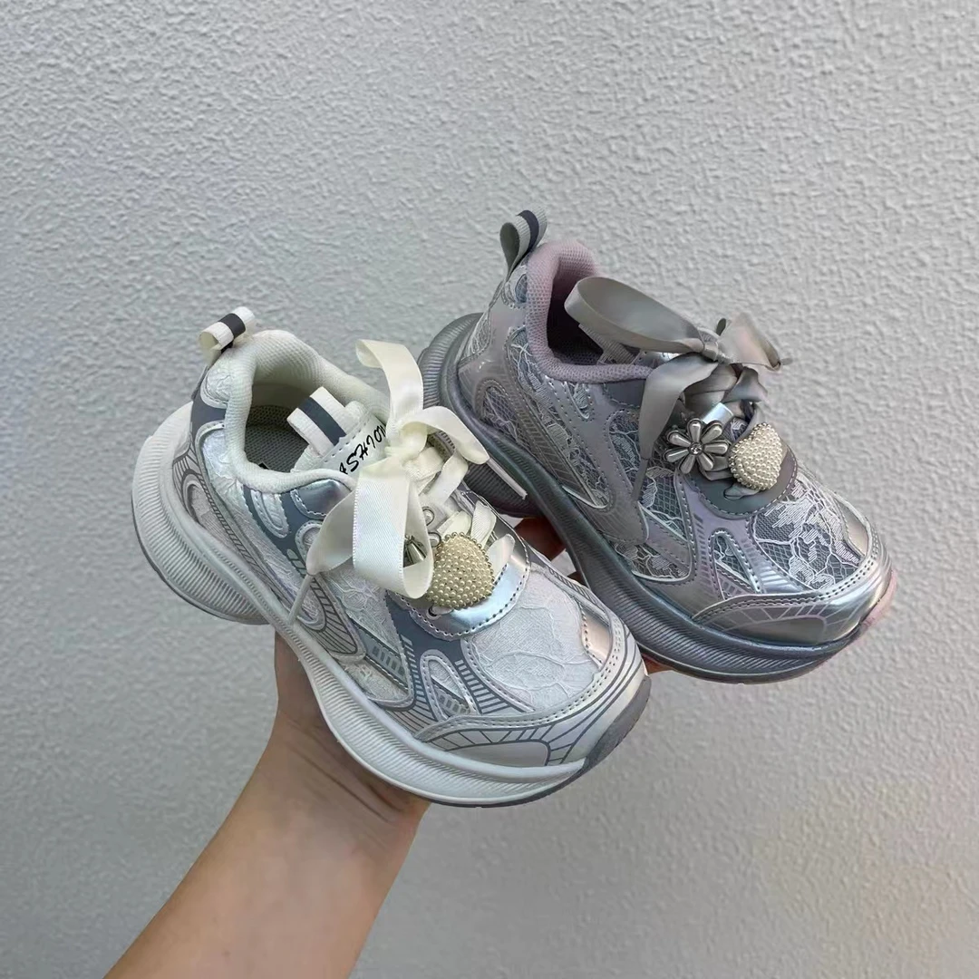 【萌蒙潮童】2024春秋款儿童运动鞋双网透气单鞋女童底潮轻跑步鞋