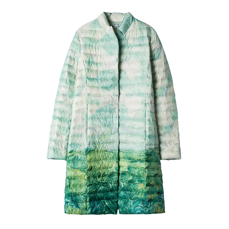 S·DEER圣迪奥冬季时尚小清新中长款休闲保暖女装羽绒服S16482455