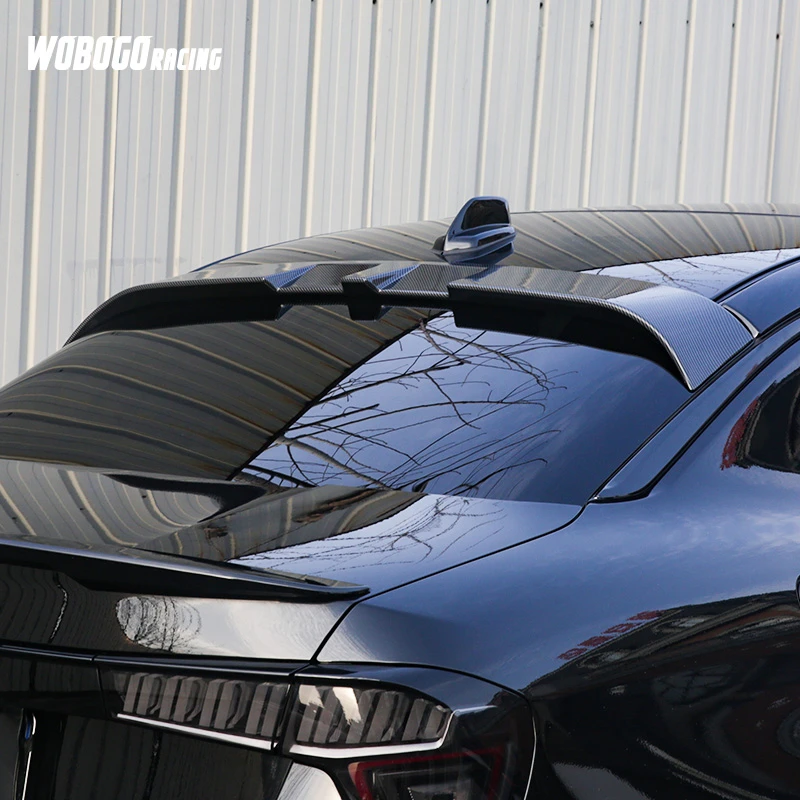 适用于领克03/03+顶翼免打孔定风翼碳纤纹运动包围外观改装专用