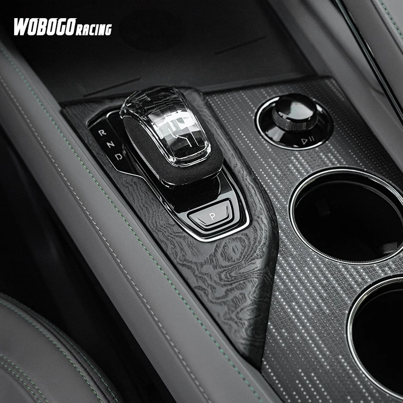 21-25款适用于极氪001实木排挡框中控改装档位面板装饰框内饰改装