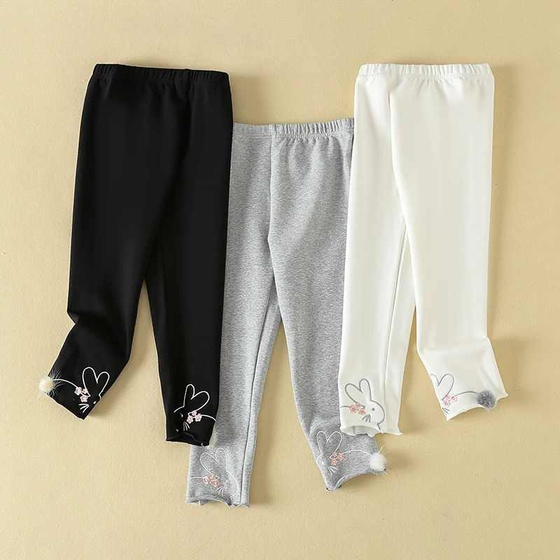 女童秋装宝宝打底裤秋季小女孩长裤外穿新款儿童纯棉弹力裤子春秋