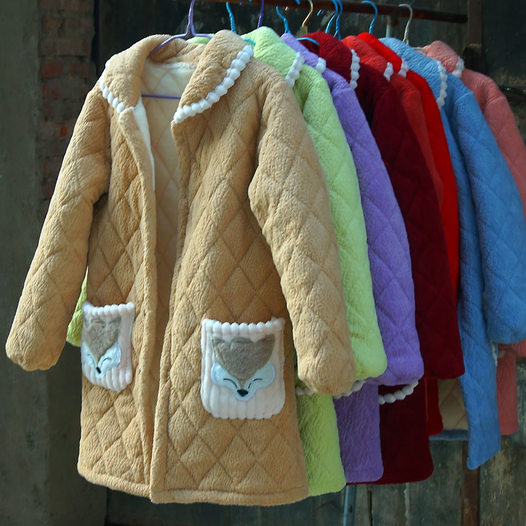 新款冬季加绒中长款加厚外套保暖罩衣棉衣棉袄大码外穿棉服家居服