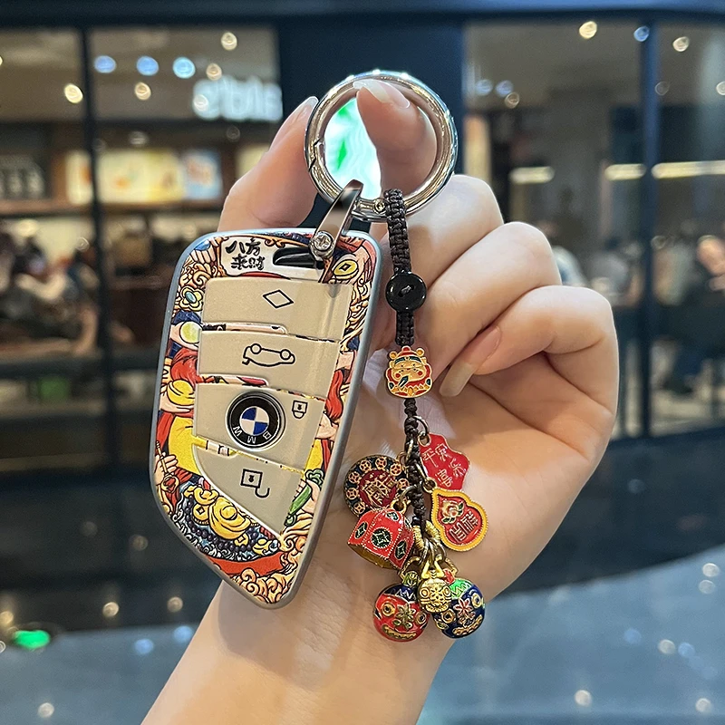 适用宝马钥匙套5系3系1系7系三五x1x2x3x4x5i3刀锋530车壳320女男