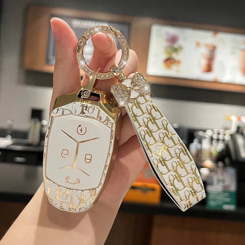 适用于领克钥匙套01/02/03/05/06/09新款01PHEV汽车高档包扣壳女