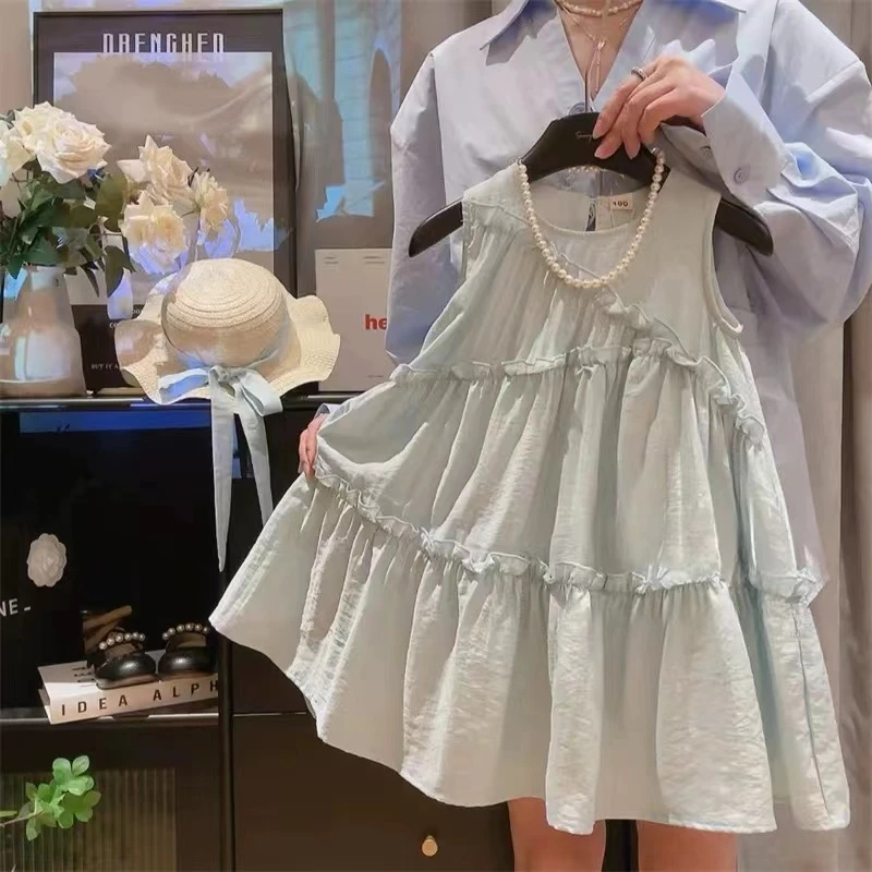 2024夏季新款女童纯色公主裙连衣裙CM0171