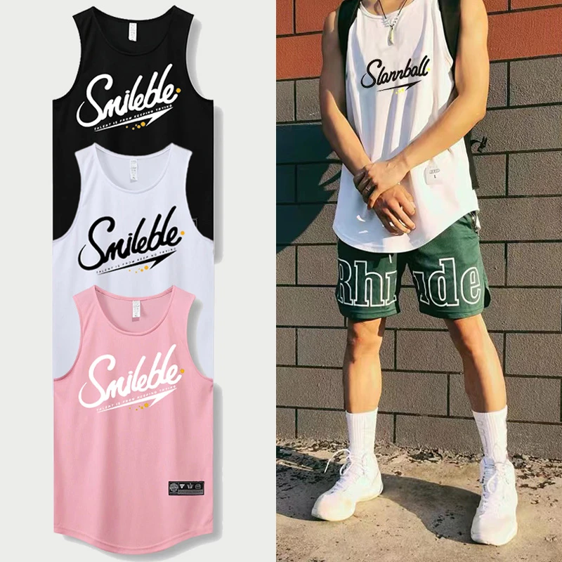 美式篮球服背心男坎肩无袖运动球衣上衣训练队服宽松速干透气定制