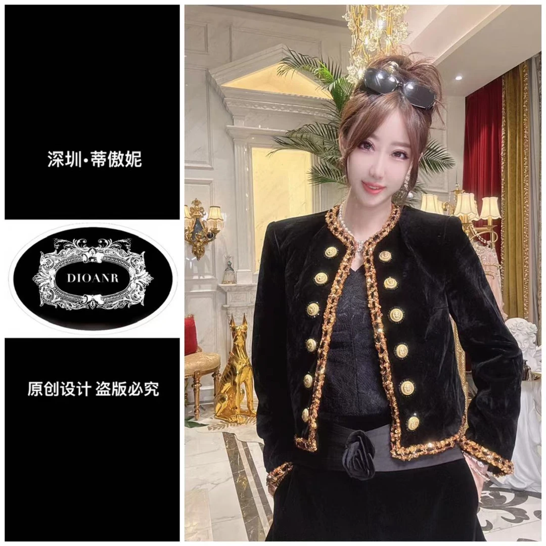 『蒂傲妮DIOANR』A   2791 DAN重工系列丝绒私人定制外套